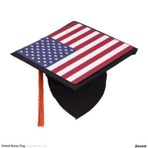 United States Flag Graduation Cap Topper
