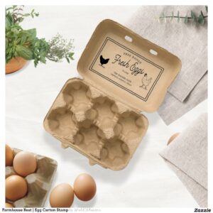 Farmhouse Best Egg Carton Stamp