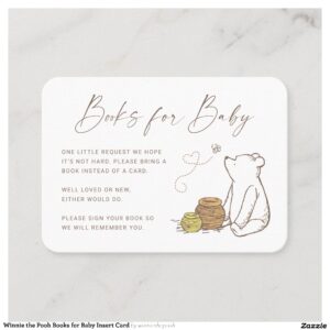 Winnie the Pooh Books for Baby Insert Card