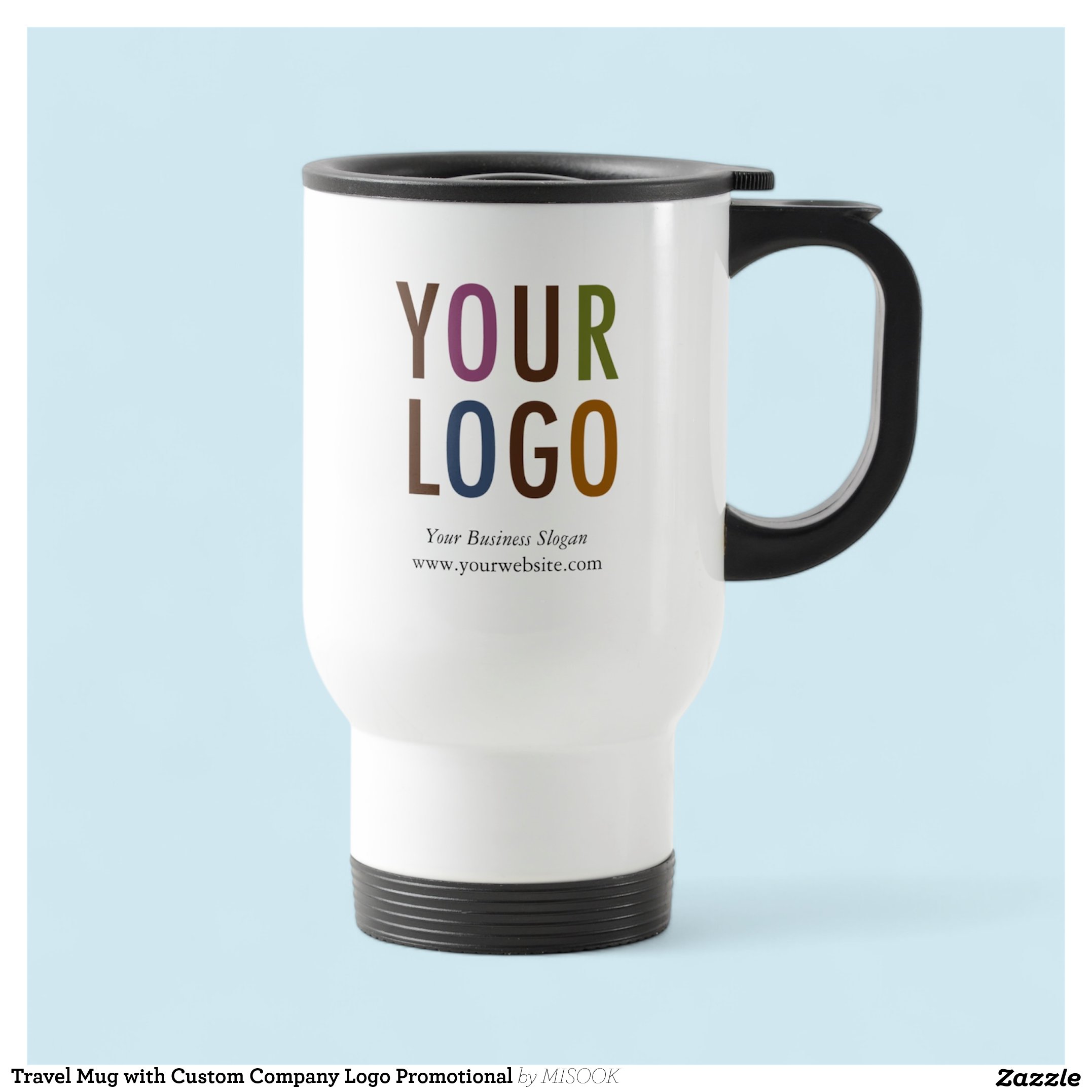 Travel Mug with Custom Company Logo Promotional
