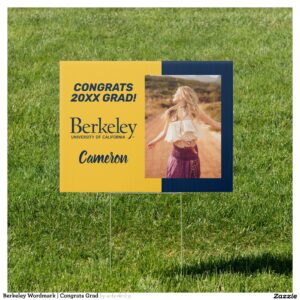 Berkeley Wordmark Congrats Grad Sign