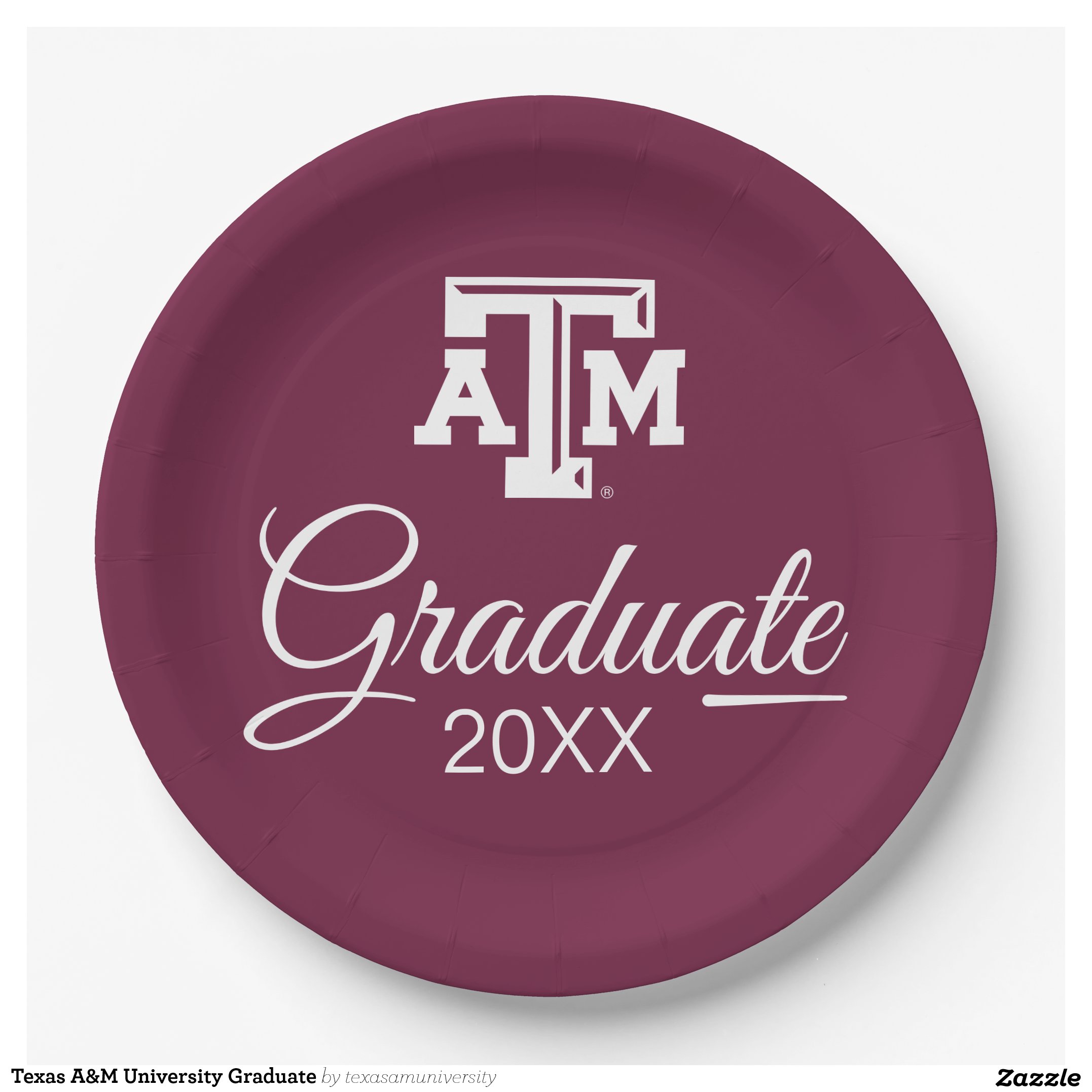 Texas A&M University Graduate Paper Plates
