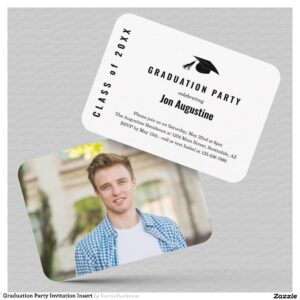 Graduation Party Invitation Insert
