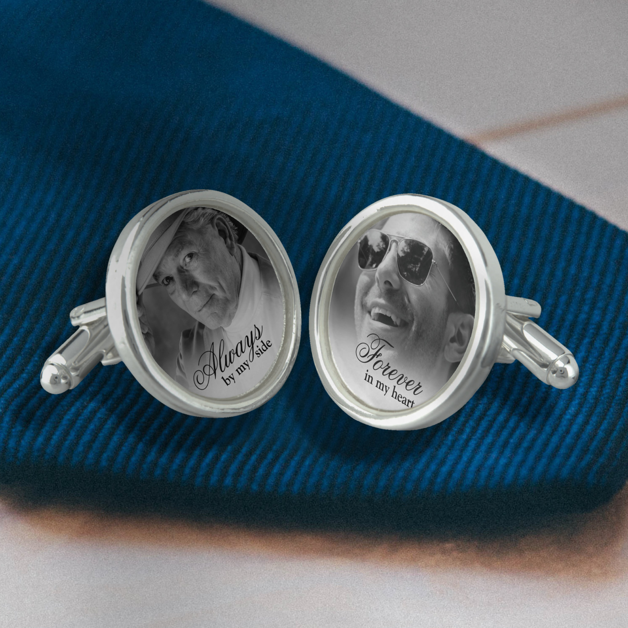 Custom Wedding Memorial Photo Cufflinks