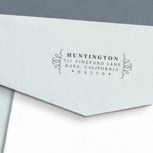 Chic Brackets Return Address Stamp