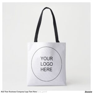 Add Your Business Company Logo Text Here Tote Bag