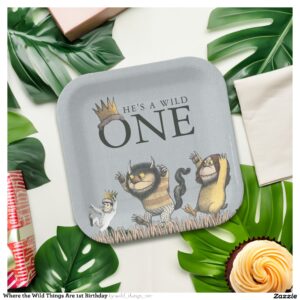 Where the Wild Things Are 1st Birthday Paper Plates