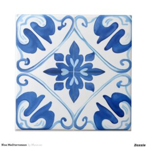 Blue Mediterranean Ceramic Tile