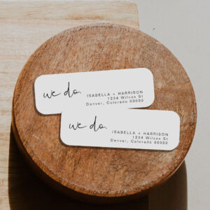 Adella Edgy Modern Minimalist Return Address Label