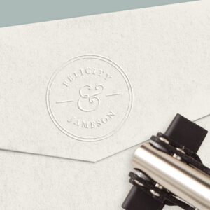 Classic Ampersand Couples Wedding Embosser