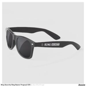 Ring Security Ring Bearer Proposal Gift Sunglasses
