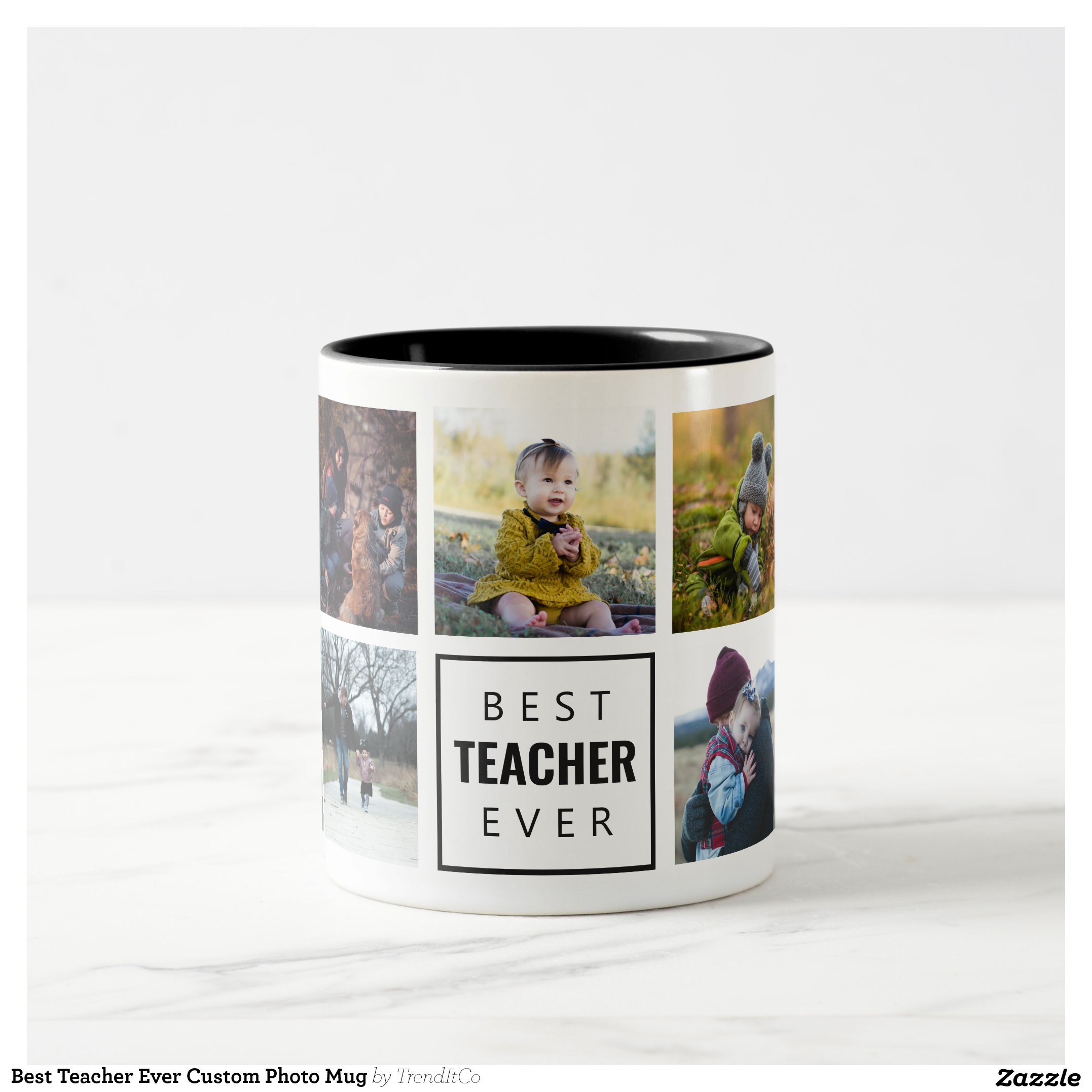 Best Teacher Ever Custom Photo Mug
