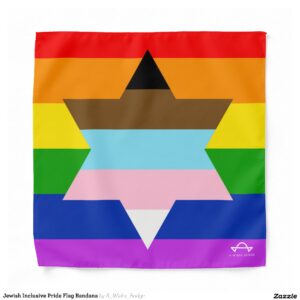 Jewish Inclusive Pride Flag Bandana