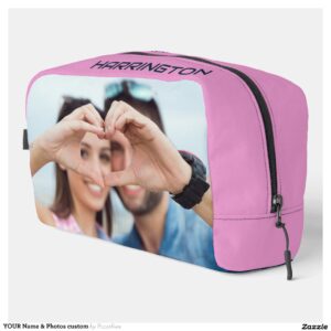 YOUR Name & Photos custom Dopp Kit