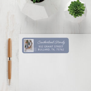 Family Photo Postage Stamps Delivery Personalized Label