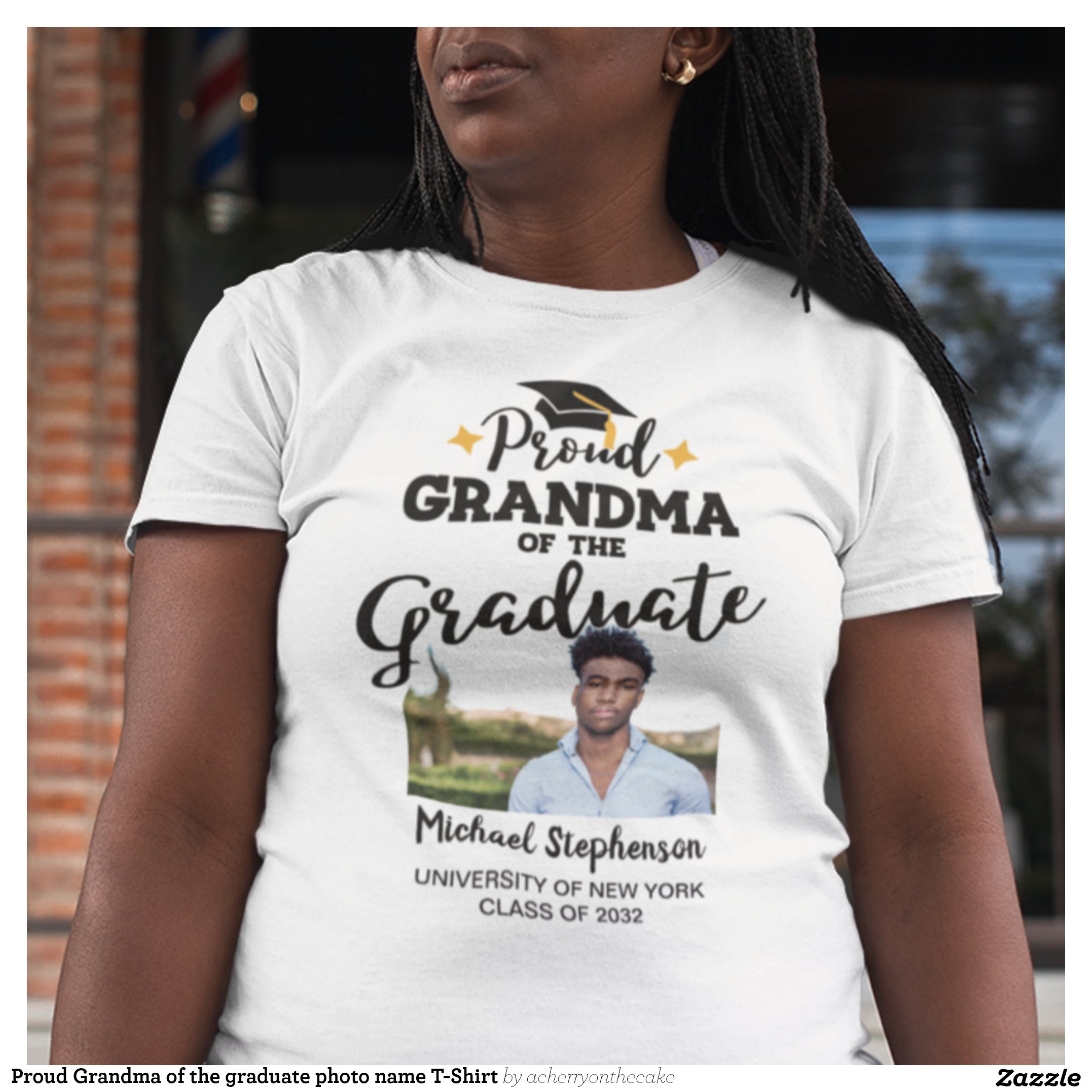 Proud Grandma of the graduate photo name T-Shirt