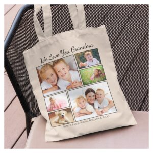 Grandma Photos Personalized Tote Bag