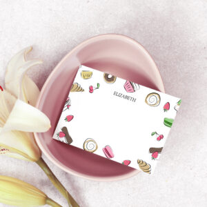 Dessert Doodles Custom Name Post-it Notes