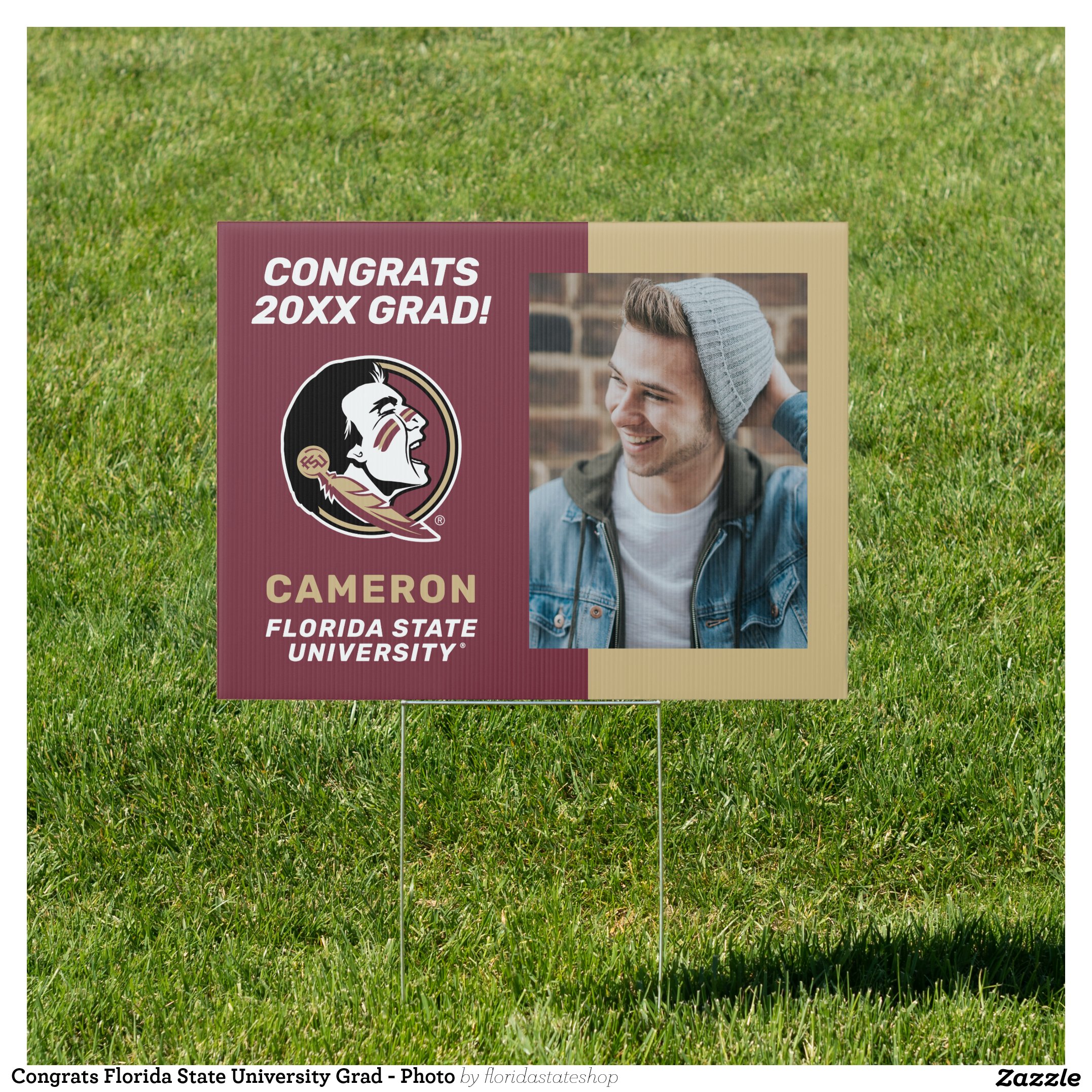 Congrats Florida State University Grad - Photo Sign