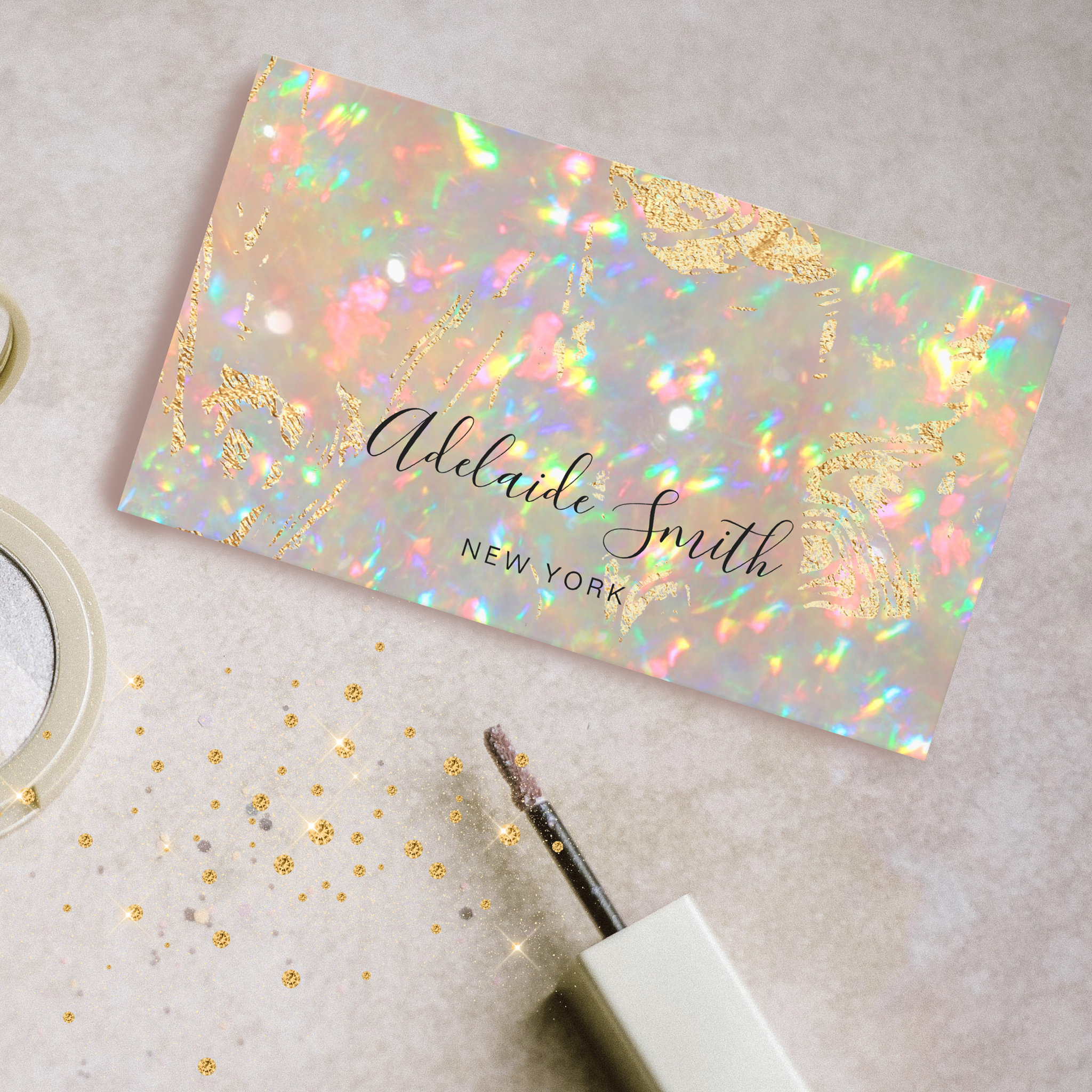 brilliant opal stone business card