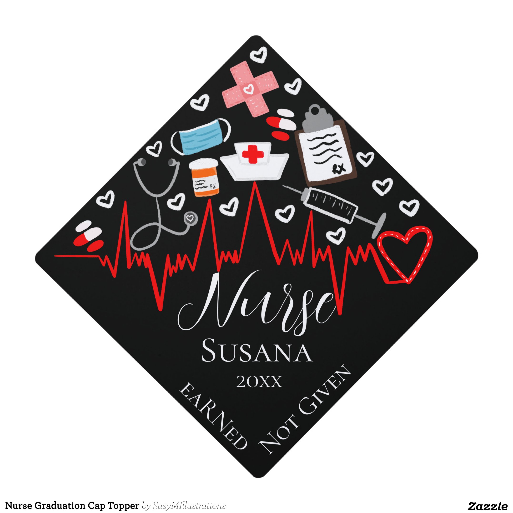 Nurse Graduation Cap Topper