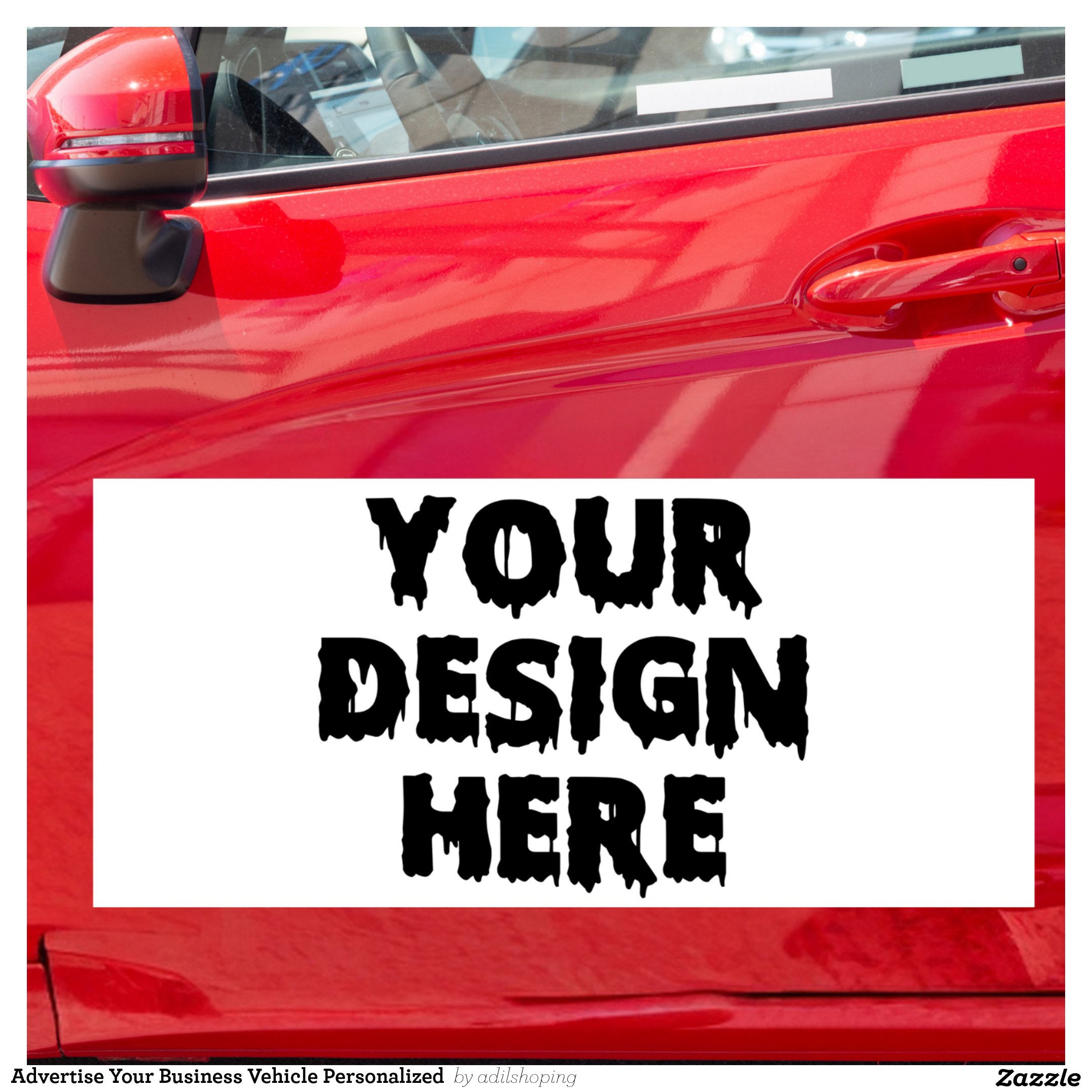 Advertise Your Business Vehicle Personalized Car Magnet