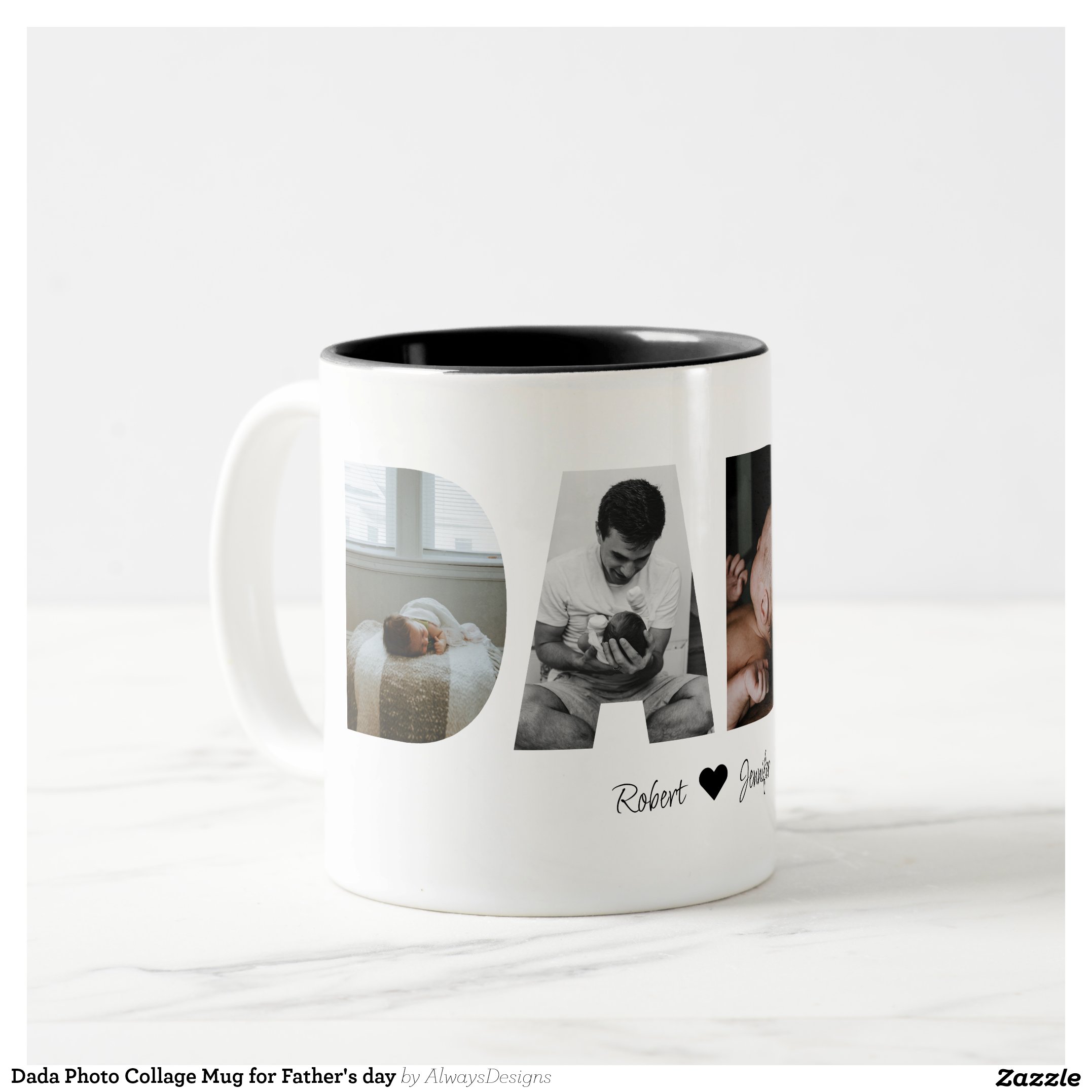 Dada Photo Collage Mug for Father's day