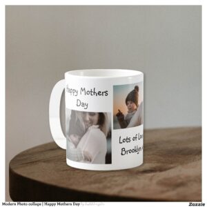 Modern Photo collage Happy Mothers Day Coffee Mug