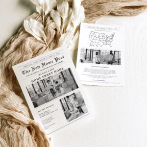 Modern Newspaper Moving Announcement