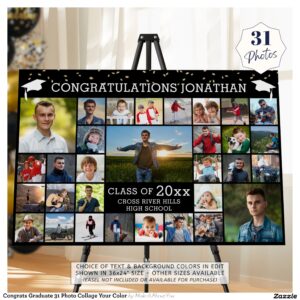 Congrats Graduate 31 Photo Collage Your Color Foam Board