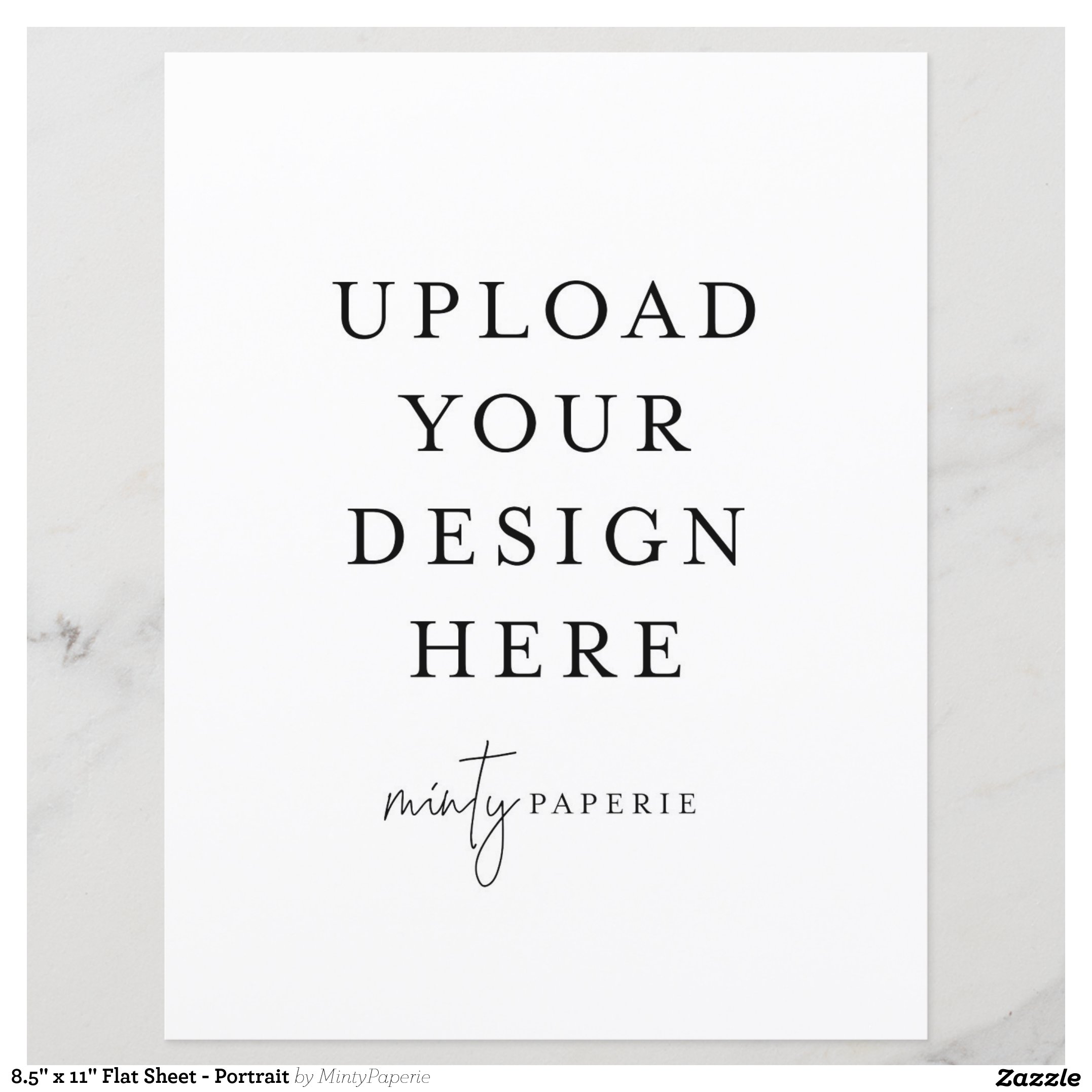 8.5" x 11" Flat Sheet - Portrait