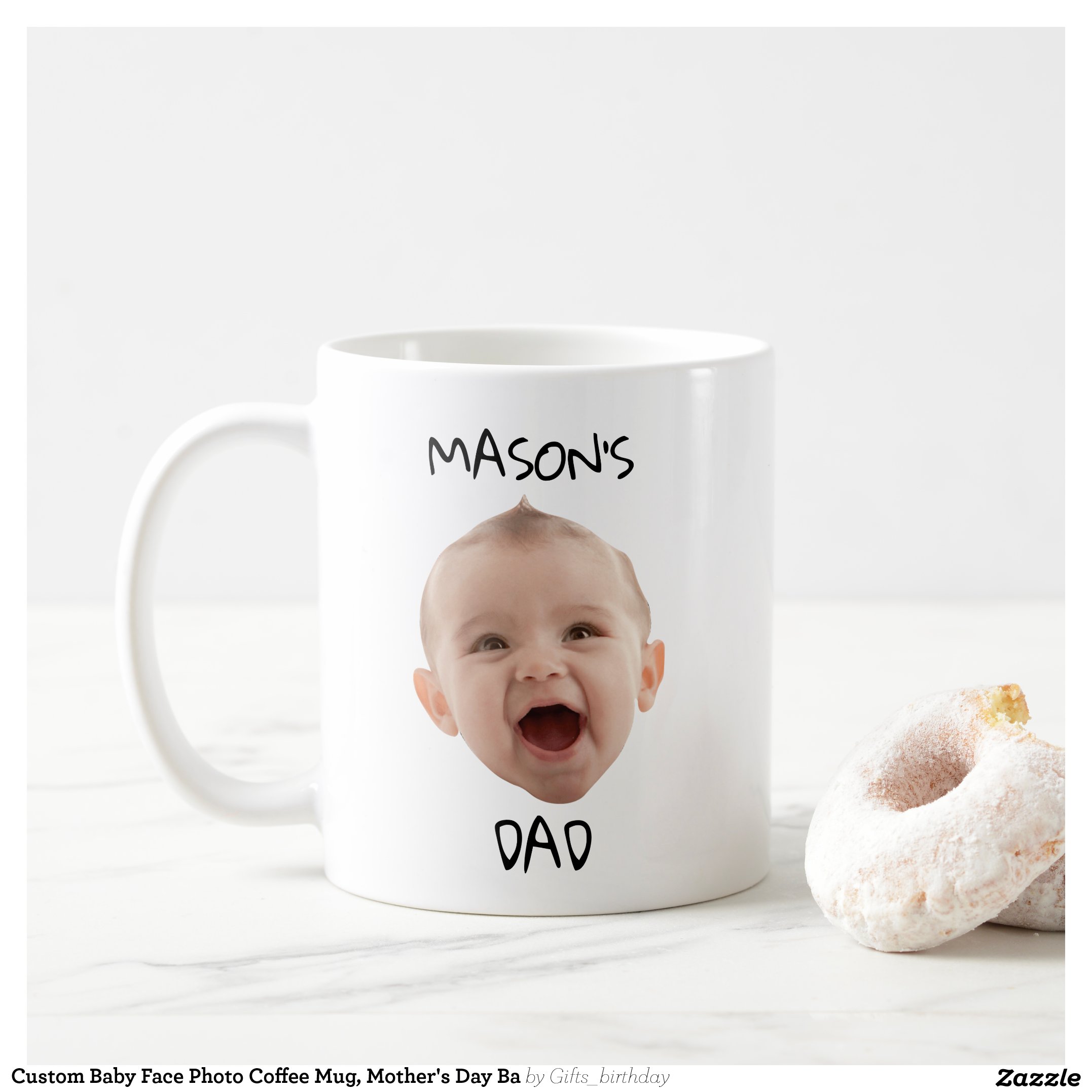 Custom Baby Face Photo Coffee Mug, Mother's Day Ba Coffee Mug