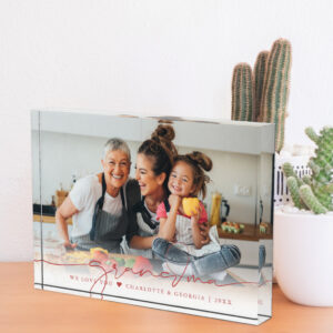 Grandma Script Overlay We Love You Photo Block
