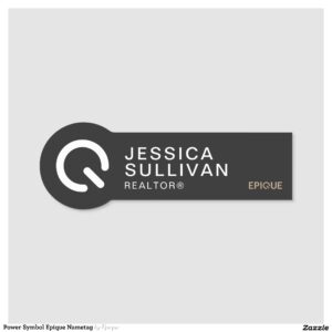 Power Symbol Epique Nametag Name Tag