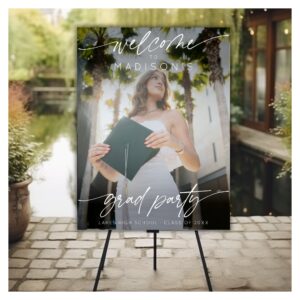 Modern Graduation Party Photo Welcome Foam Board