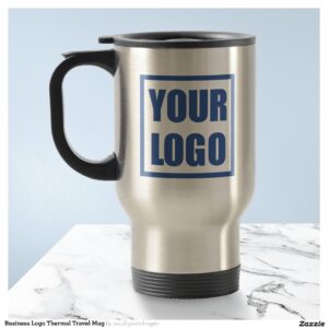 Business Logo Thermal Travel Mug