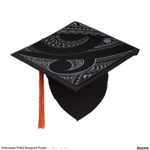 Polynesian Tribal Designed Tassel Graduation Cap Topper