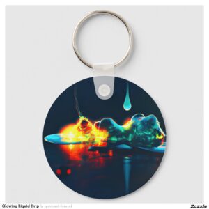 Glowing Liquid Drip Keychain