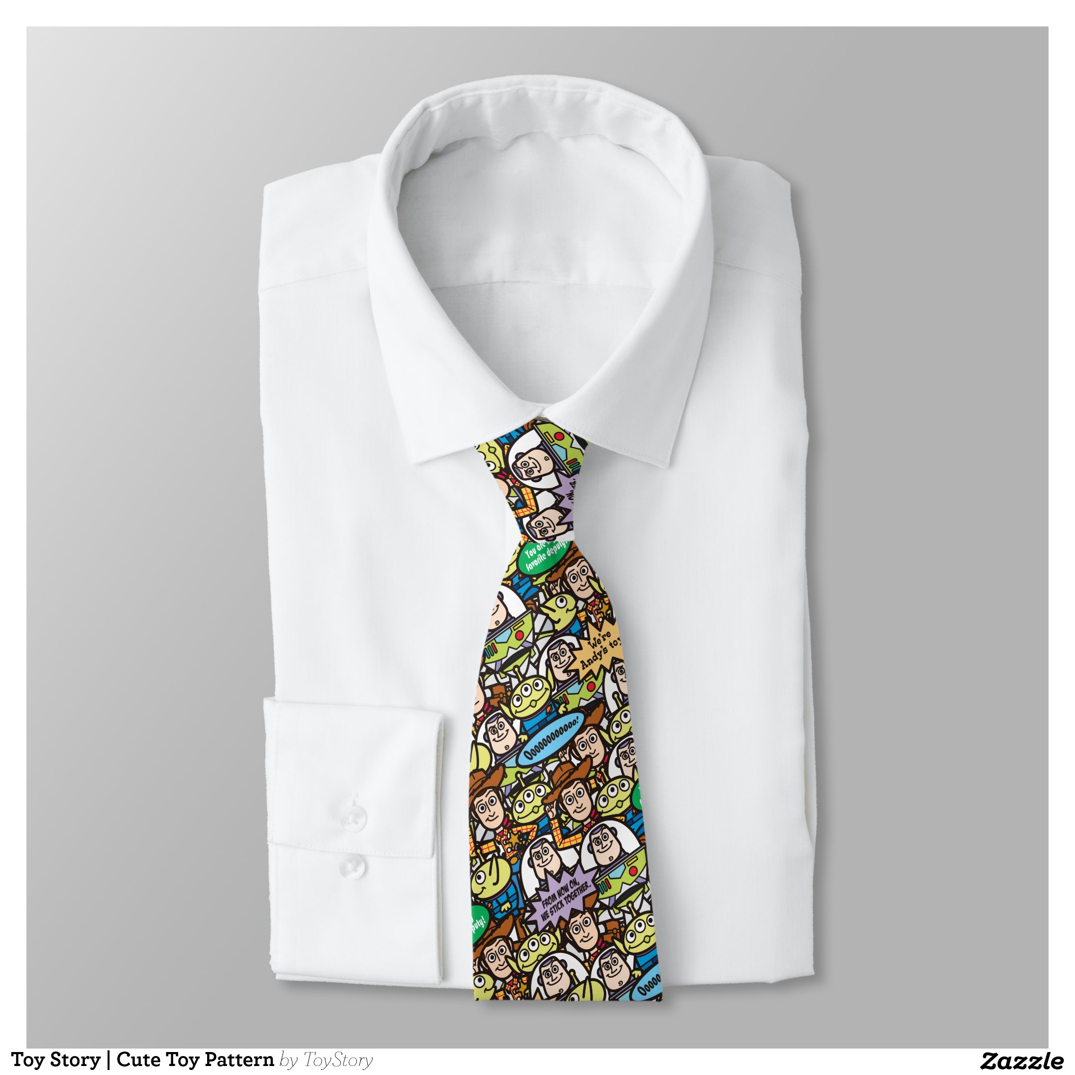 Toy Story Cute Toy Pattern Neck Tie