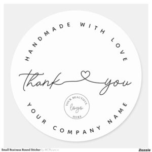 Small Business Round Sticker