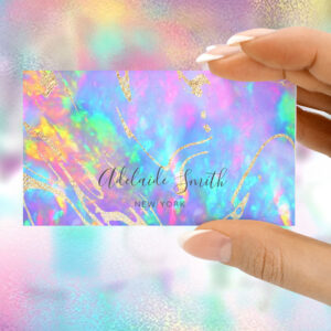 fire opal stone business card