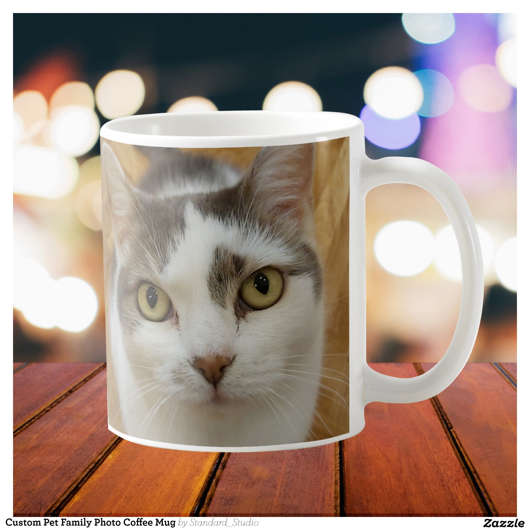 Custom Pet Family Photo Coffee Mug