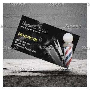 Barbershop Professional Hair Clipper Barber Business Card