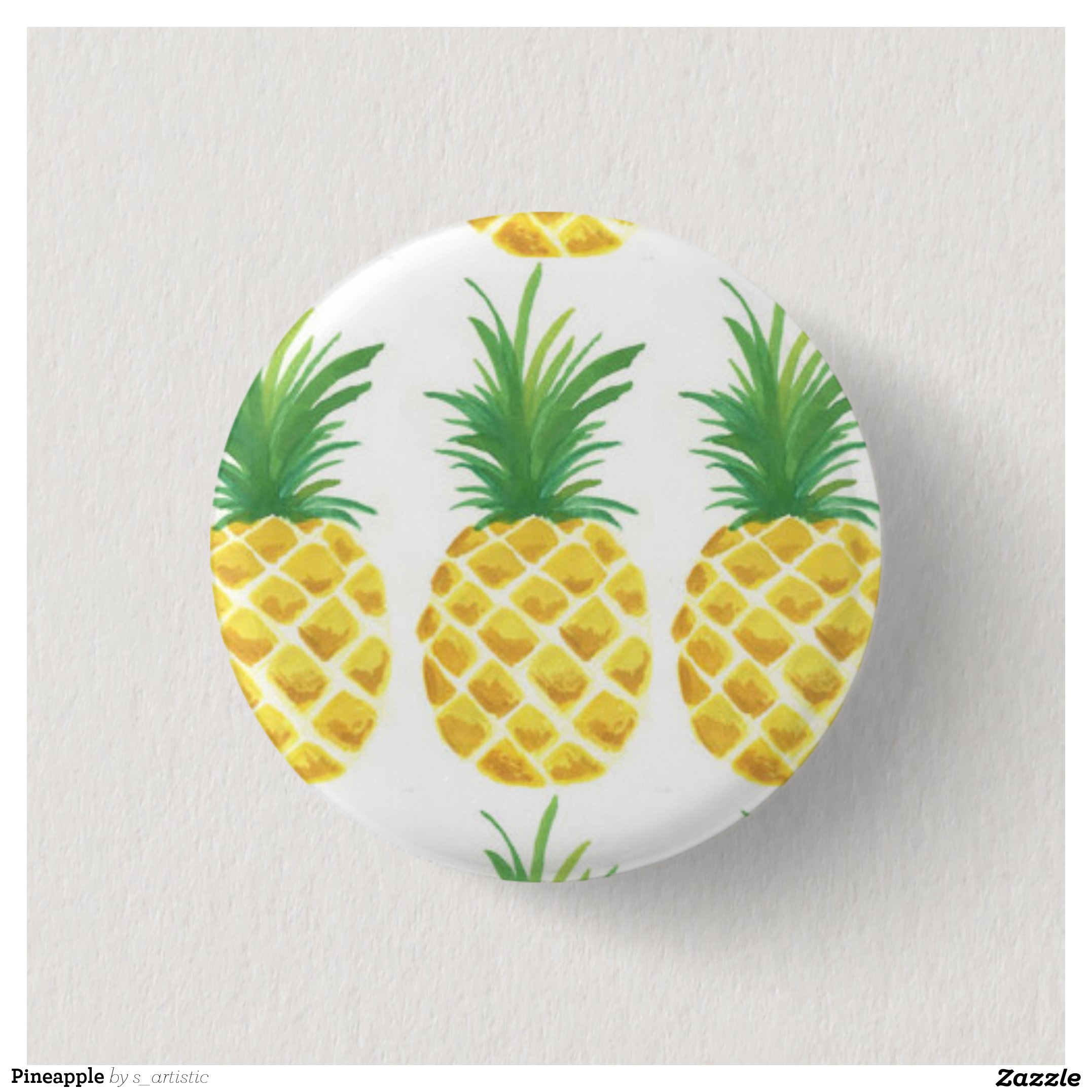 Pineapple Pinback Button