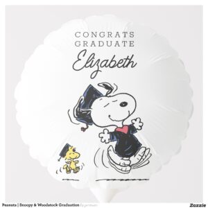 Peanuts Snoopy & Woodstock Graduation Balloon