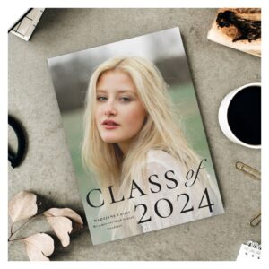 Elegant Type Photo Graduation Announcement