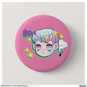 Hate (Kirai) 2? Inch Round Button