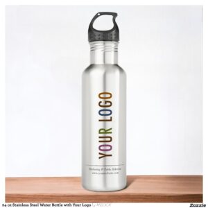 24 oz Stainless Steel Water Bottle with Your Logo