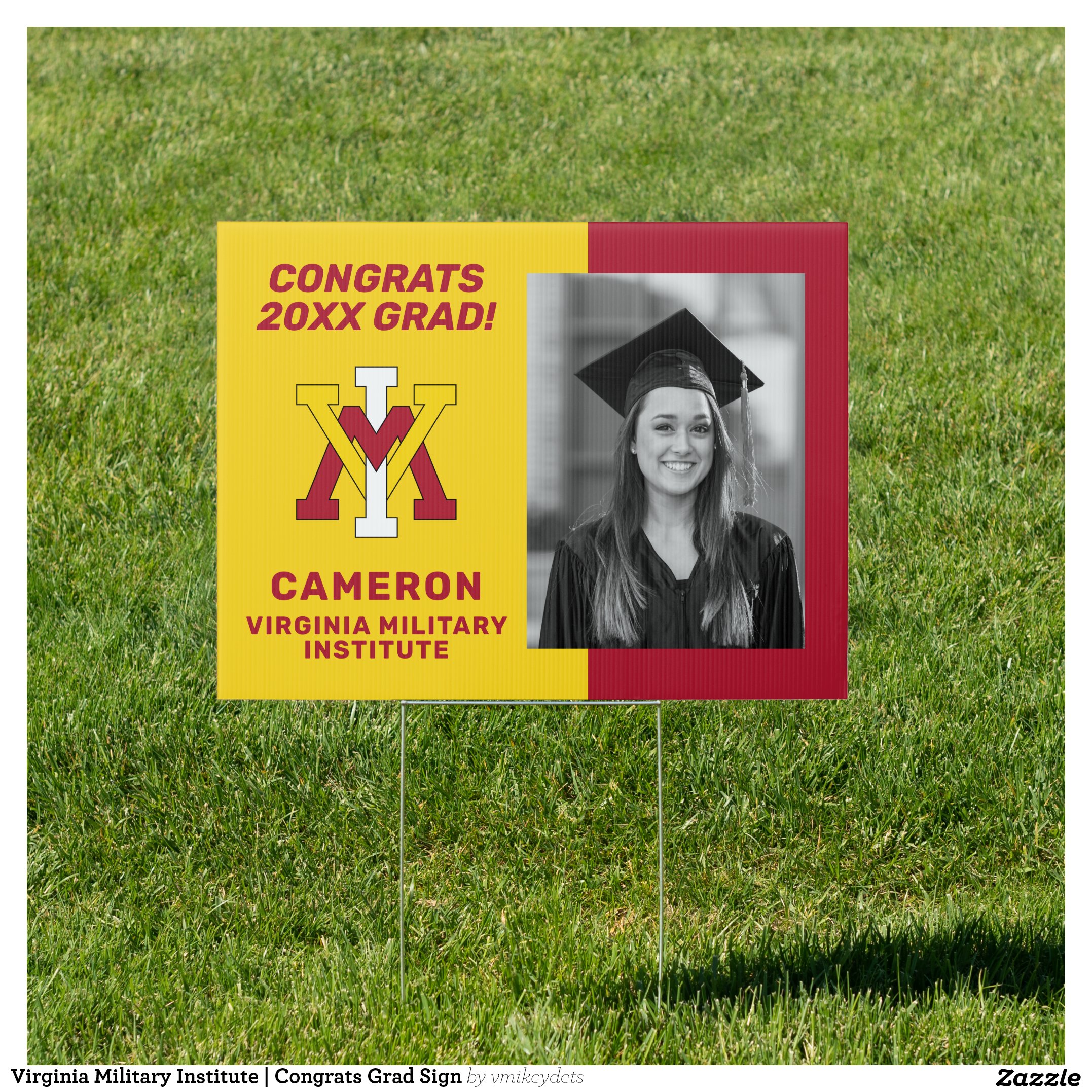 Virginia Military Institute Congrats Grad Sign