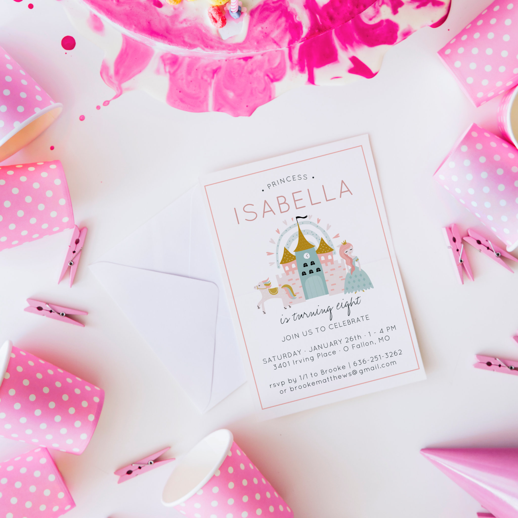 Fairytale Princess Party Invitation